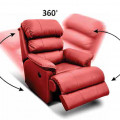 Troy Recliner in Red Color - rear_view