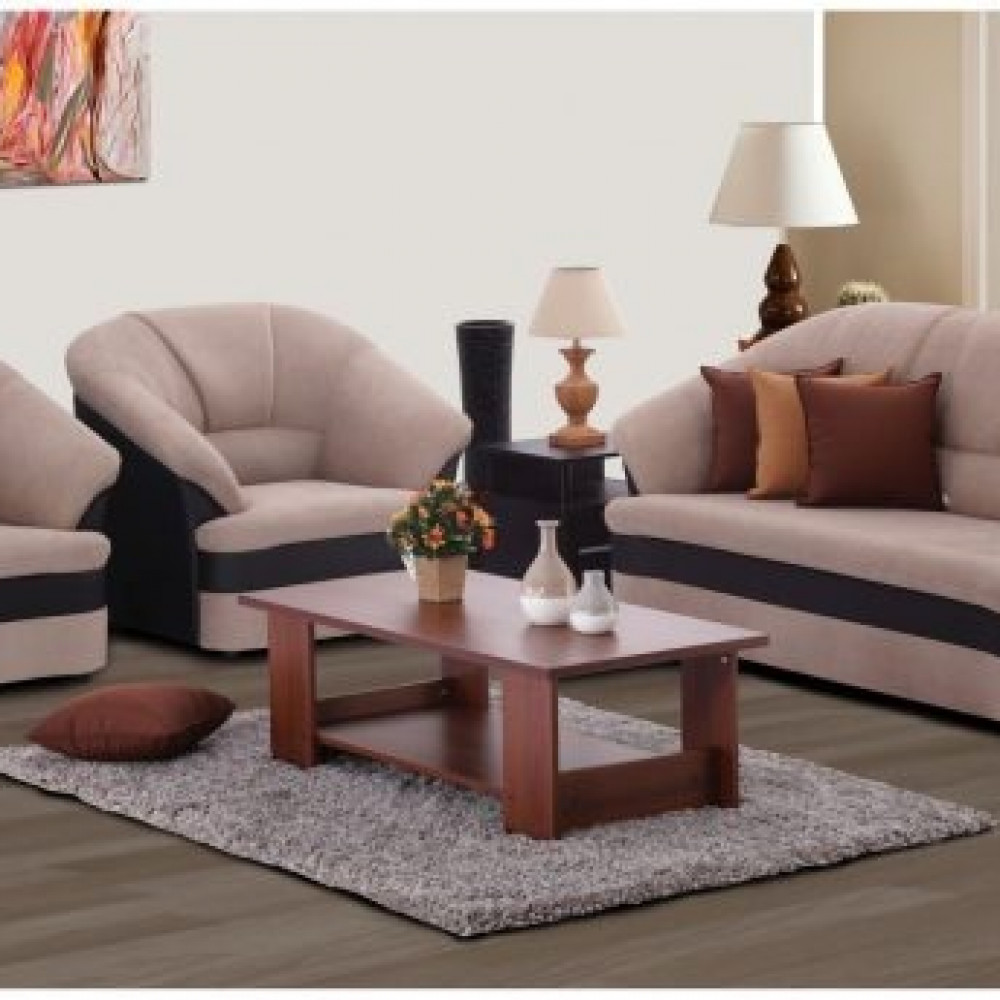 Nara 5 Seater Sofa Set in PVC Leather - photo