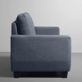 Antalya 3 Seater Sofa Set  In Ocean Blue Colour - rear_view