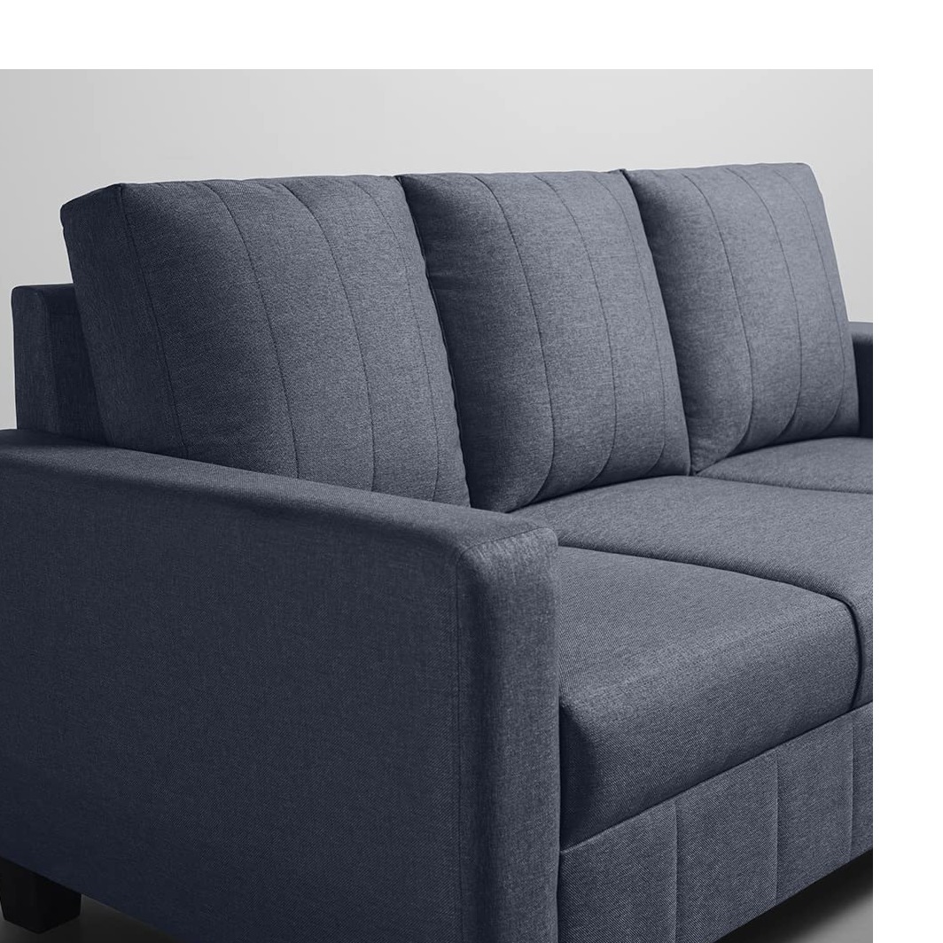 Antalya 3 Seater Sofa Set  In Ocean Blue Colour