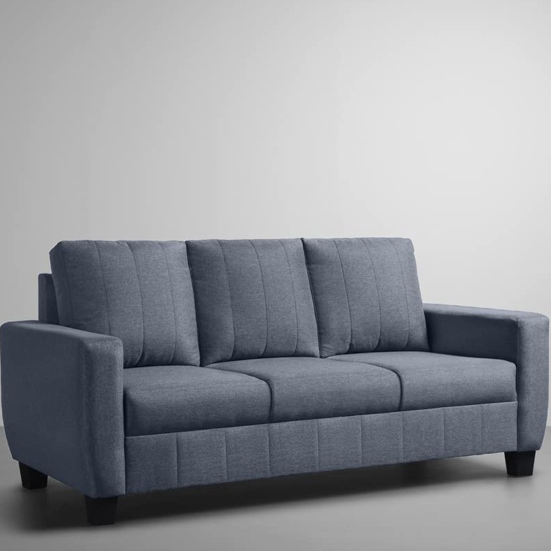 Antalya 3 Seater Sofa Set  In Ocean Blue Colour