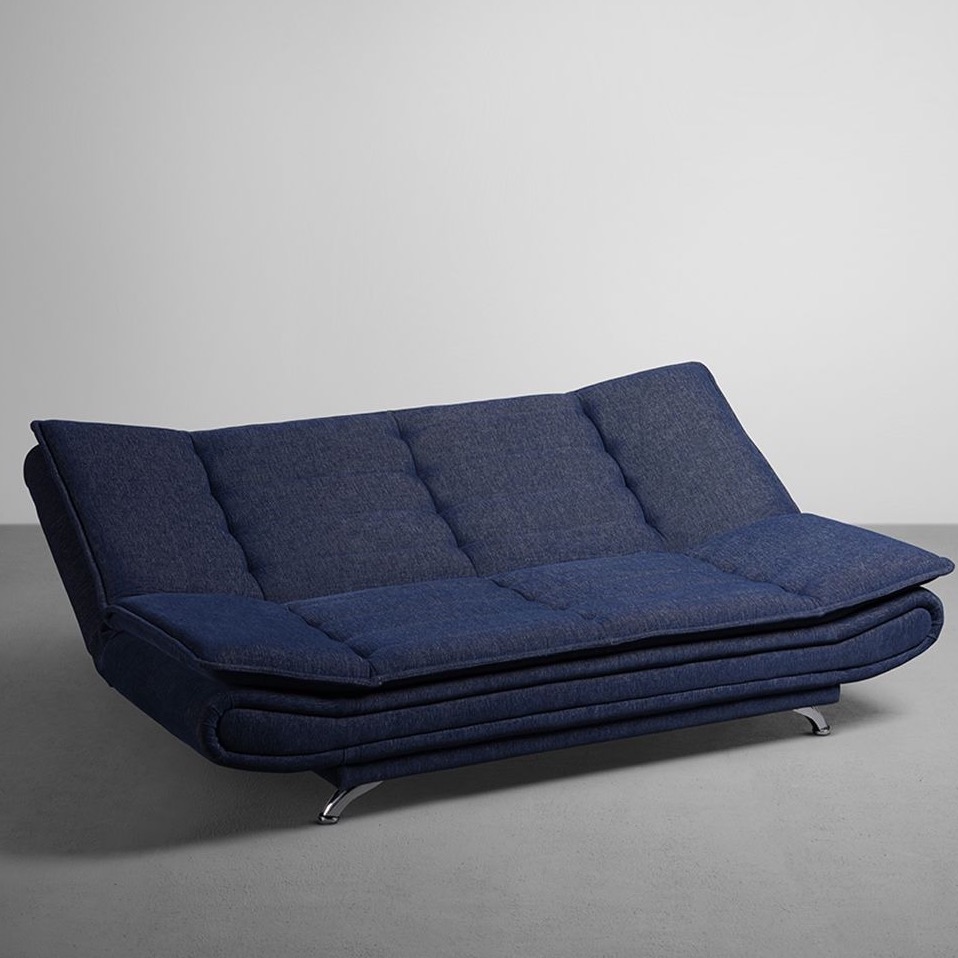 Bedford Sofa Cum Bed In Blue - rear_view
