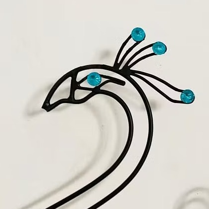 Peacock Decorative Metal Wall Clock