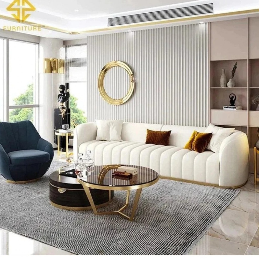 Luxury 5 Seater Leather Sofa - photo