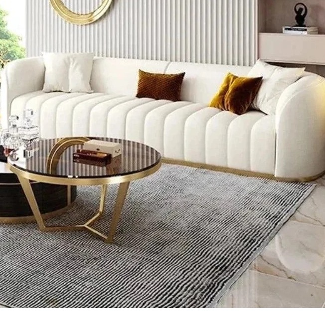 Luxury 5 Seater Leather Sofa - left_view