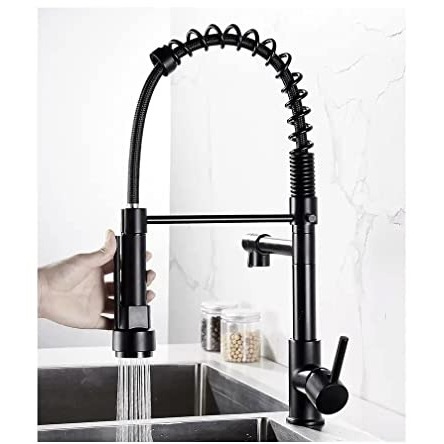 Vermeer Sink Mixer with Connecting Hoses In Spring Style