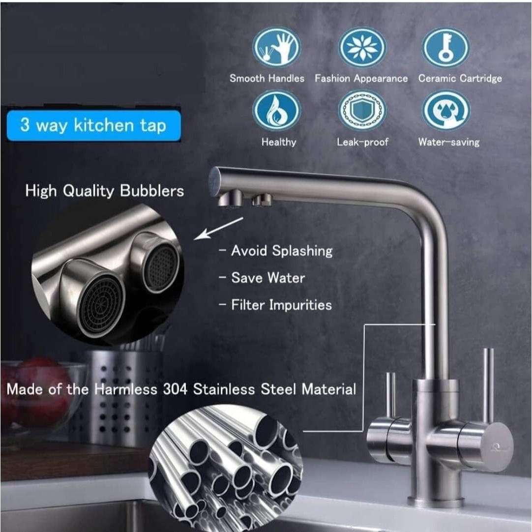 Vermeer Countertop Mounted Kitchen 3 in 1 Sink Mixer