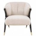 Clint Emma Velvet Arm Chair - front_view