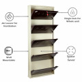 Bergen Wall Mounted Metallic Shoe Rack - bottom_view