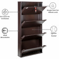 Bruges Wall Mounted Metallic Shoe Rack - bottom_view