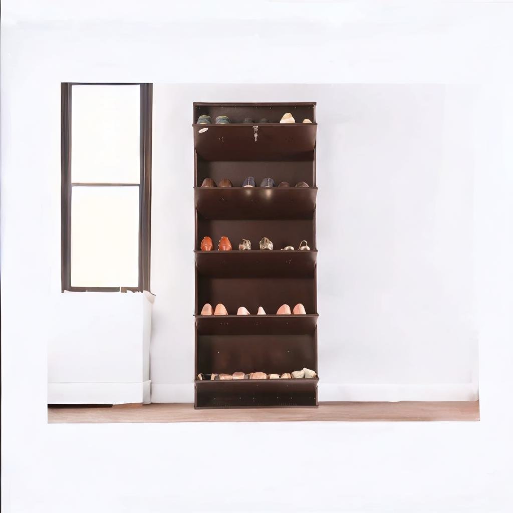 Barcelona Metallic Shoe Rack In 5 Tier