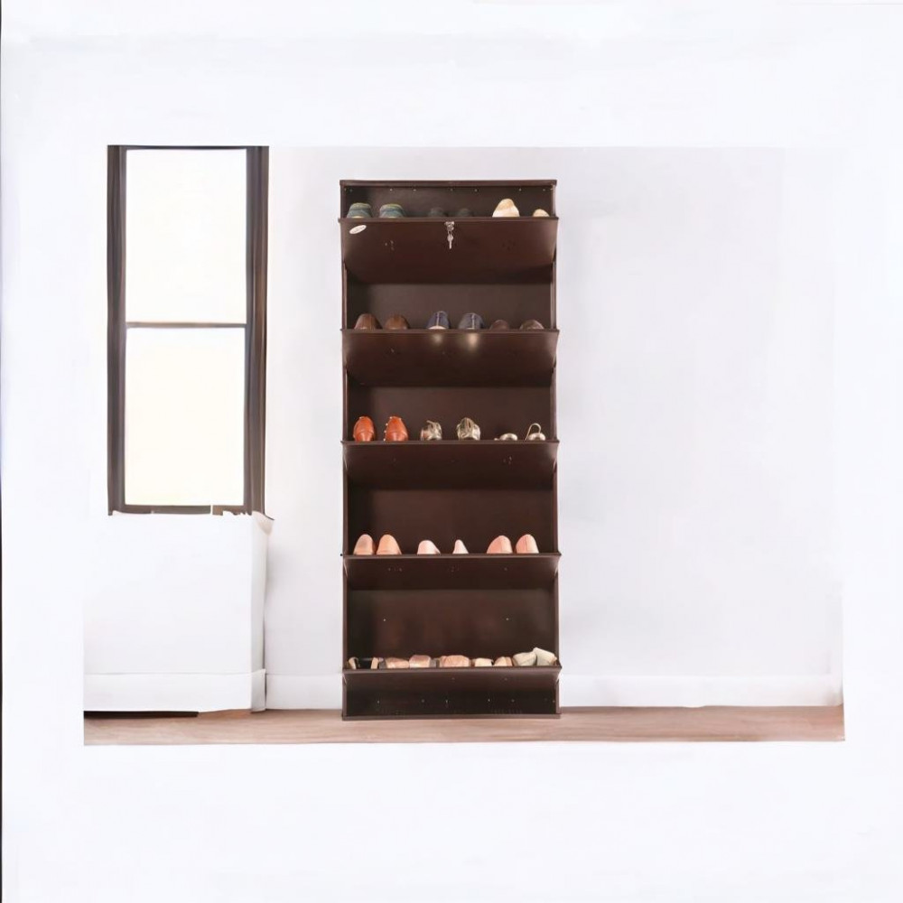 Barcelona Metallic Shoe Rack In 5 Tier - photo