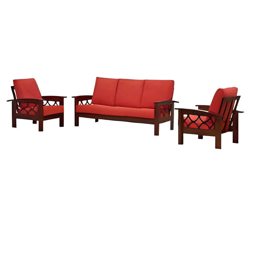 Ruwais Marvel Wooden Sofa Set