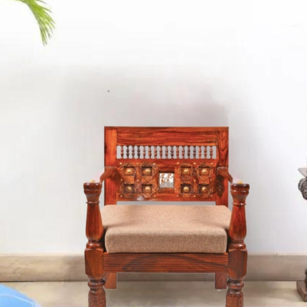 Euclid Traditional Wooden Sofa - photo