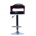 Tawang Leatherette Bar Stool In Black & Brown Colour - front_view