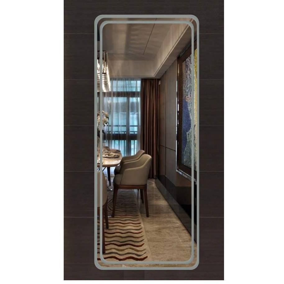 Modern Led Wall Mount Glass Mirror With LED Lights
