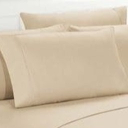 Solid Cream Double Bedsheet With Two Pillow Covers