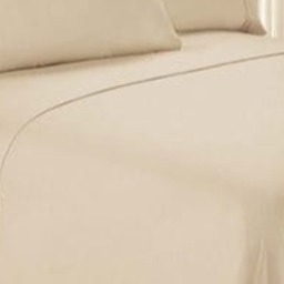 Beige Double Bedsheet With Two Pillow Covers (100x108 Inches)