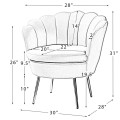 Aviana Accent chair(Orange Color) - right_view