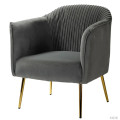 Lilly Accent Chair(Grey Color) - front_view