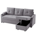 Argo L shape Sofa Cum Bed with Storage (LHS) - top_view
