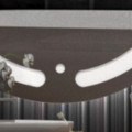 Hexa Modern Round LED Mirror - rear_view