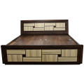 Wooden King Size Box Bed - top_view