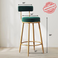 Anthrax Metal Bar Stool (Seating Height - 28 Inch) - front_view