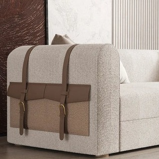 Chintz Conventional 3 seater Sofa Cum Bed In Suede