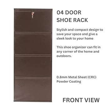 Barcelona Wall Mounted Shoe Rack (Brown)