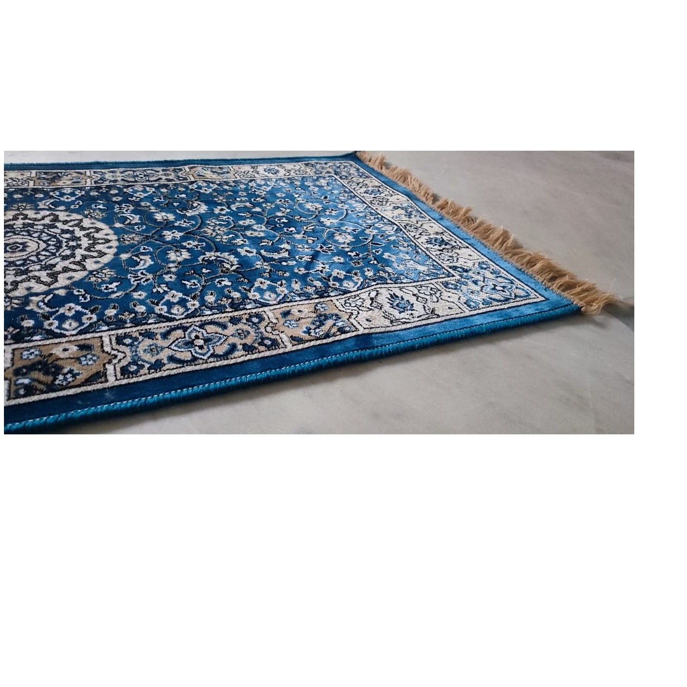 Orleans 2x6 Blue Silk Runner