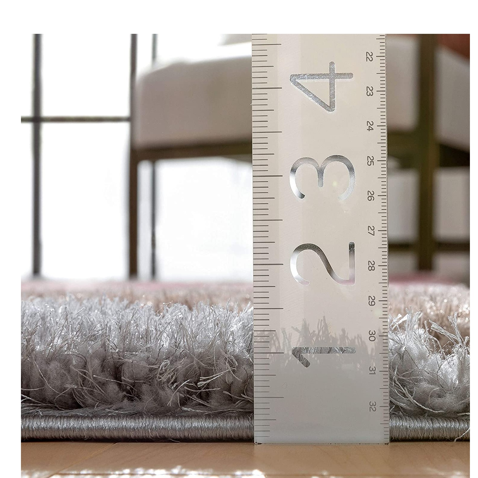 Shaggy Carpet With 2" Pile (5x7 Feet)
