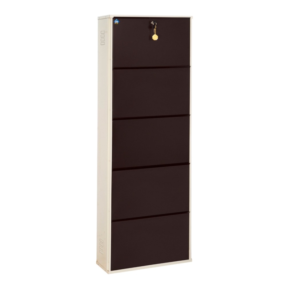 Sapa Powder Coated Infinity 5 Door Steel Shoe Rack