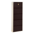 Sapa Powder Coated Infinity 5 Door Steel Shoe Rack - front_view