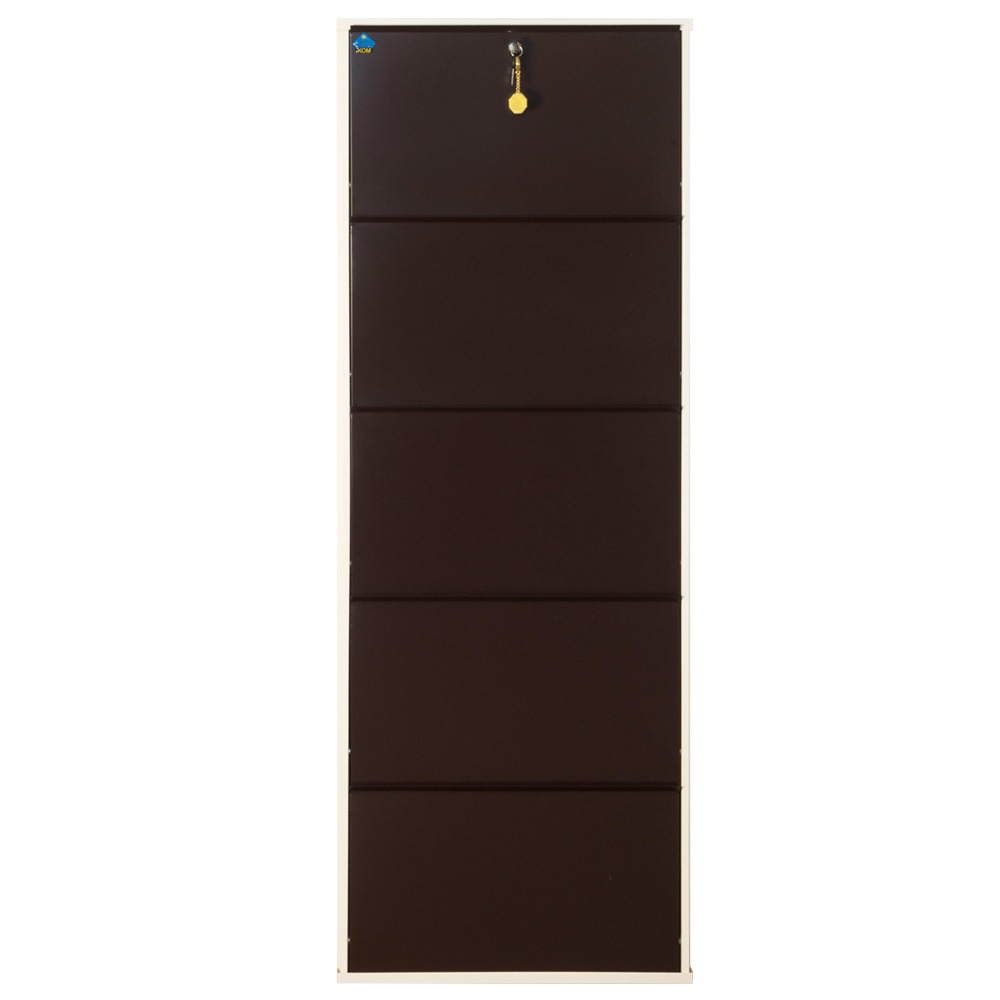 Sapa Powder Coated Infinity 5 Door Steel Shoe Rack