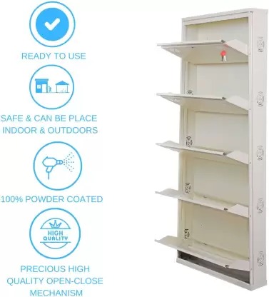 Sapa Wall Mounted Metal Shoe Rack