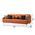 Styx Sectional 3 Seater Velvet Sofa - left_view