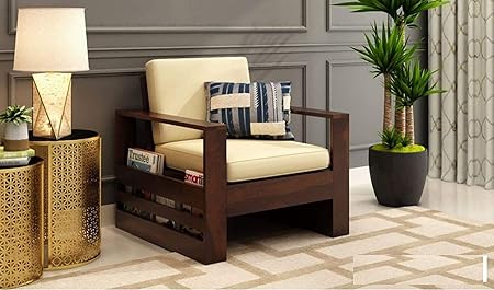 Hugo Wooden 5 Seater Sofa Set