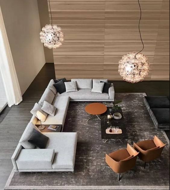 Madeira L Shape Ivory 5 Seater Sofa