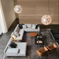 Madeira L Shape Ivory 5 Seater Sofa - photo