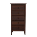 Solid Sheesham Wood Chest Of Drawers (Walnut) - front_view