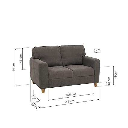 Tauras 2 Seater Box Type Sofa - rear_view