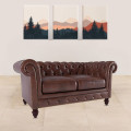 Sapa 2 Seater Leather finish Rexine Sofa - photo