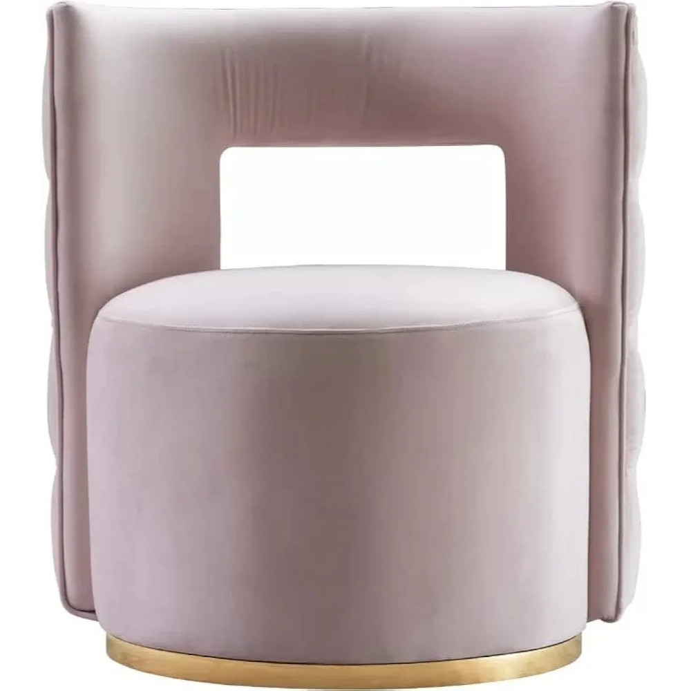 Tufted Swivel Club Chair - front_view