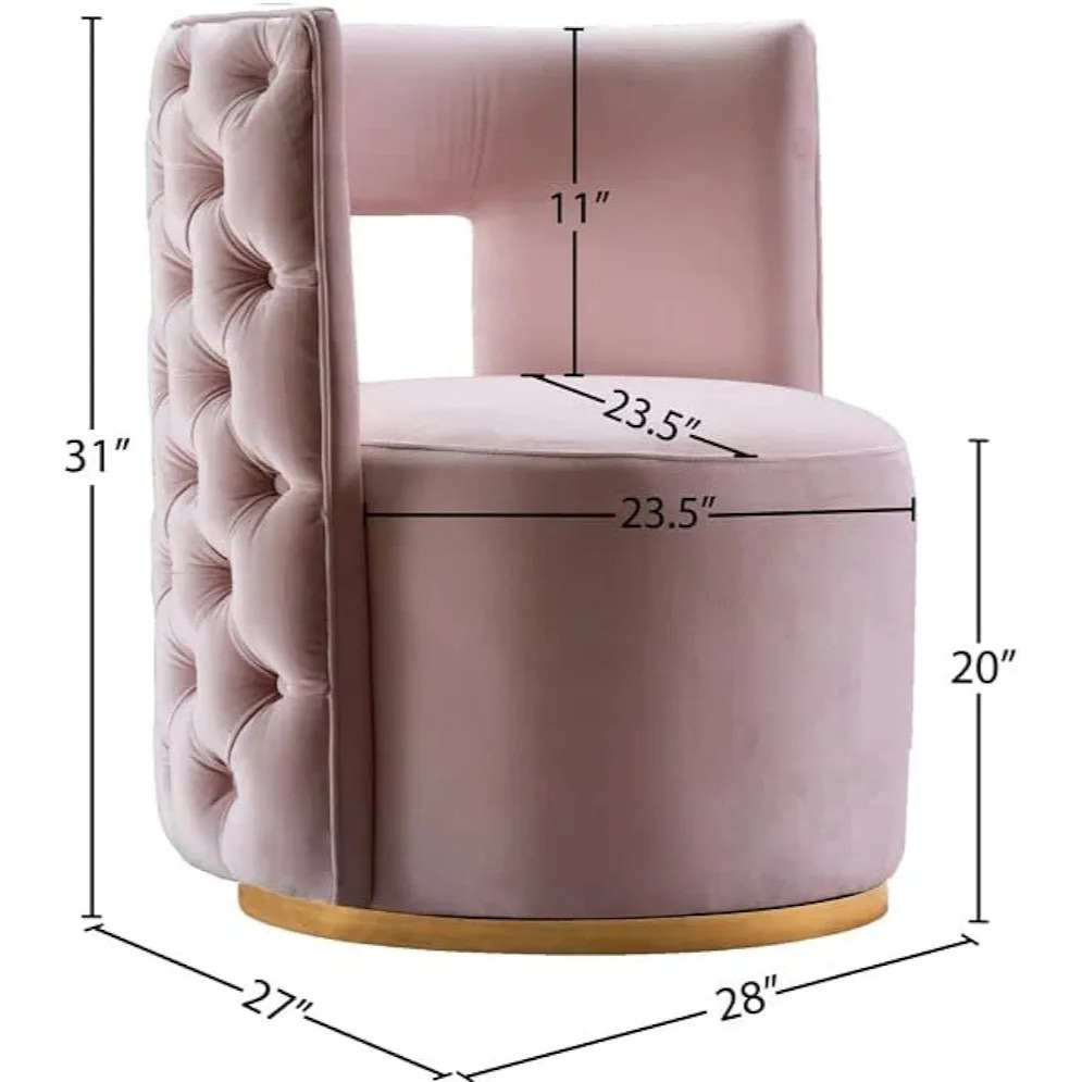 Tufted Swivel Club Chair