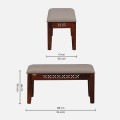 4 Seater Dining Set In Honey Oak Finish - left_view