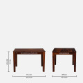 4 Seater Dining Set In Honey Oak Finish - right_view