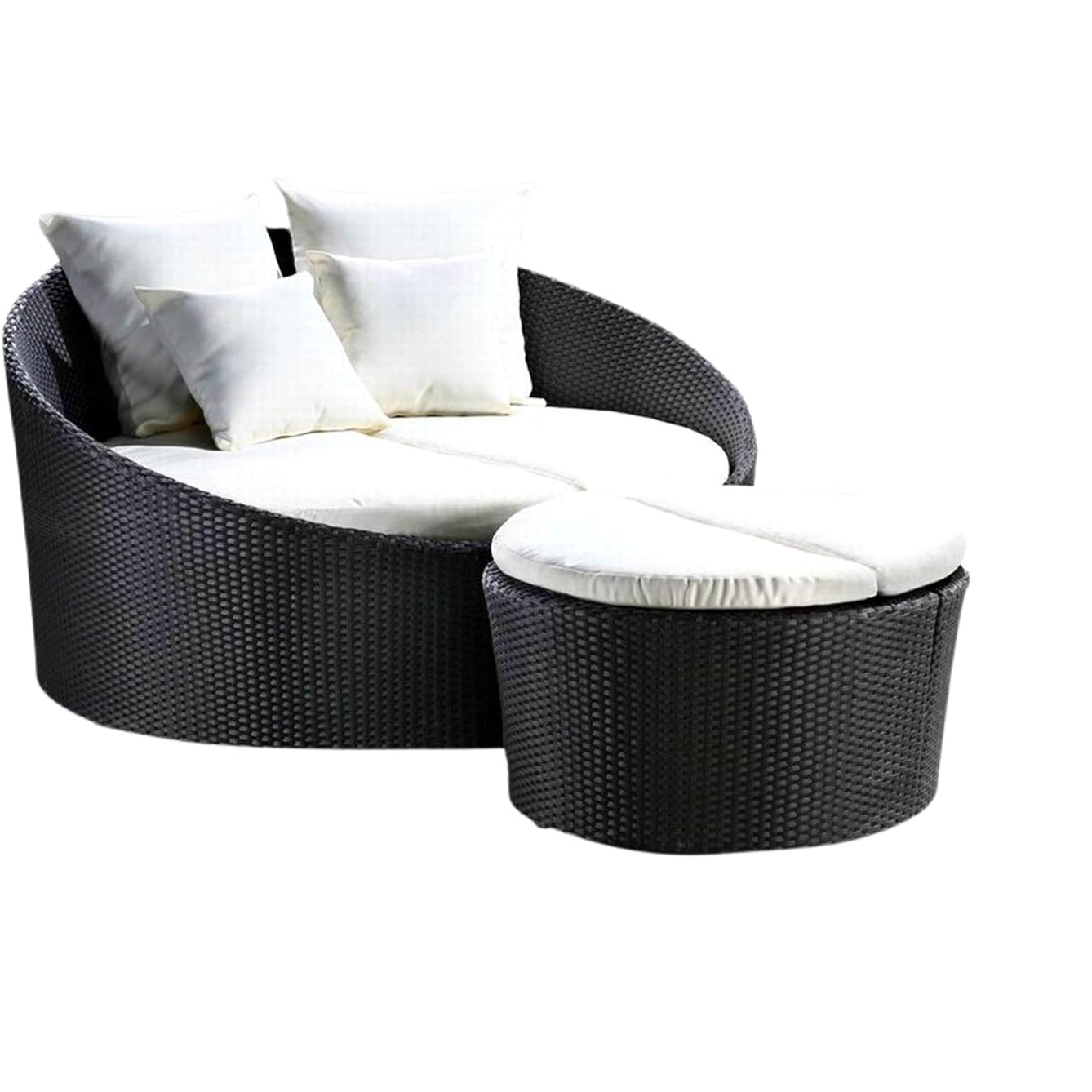 Damask Round Sofa Daybed Set