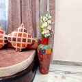 Handcrafted Decorative Flower Vase - front_view