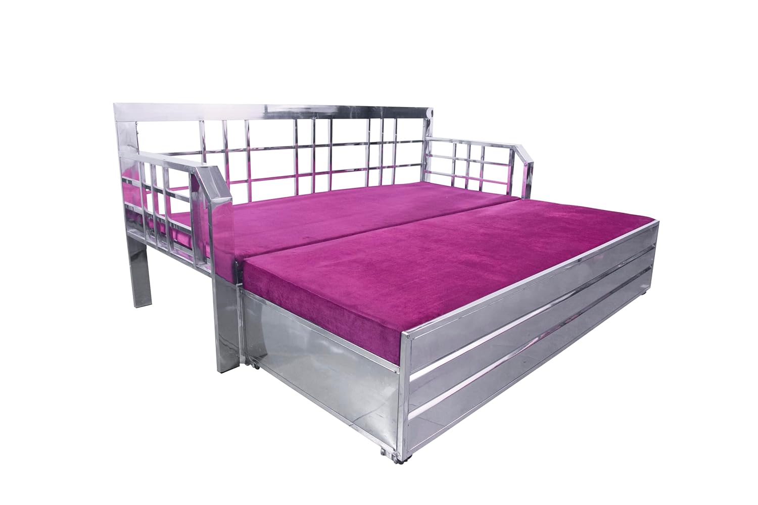 Steel Sofa Cum Bed with Hydraulic Storage
